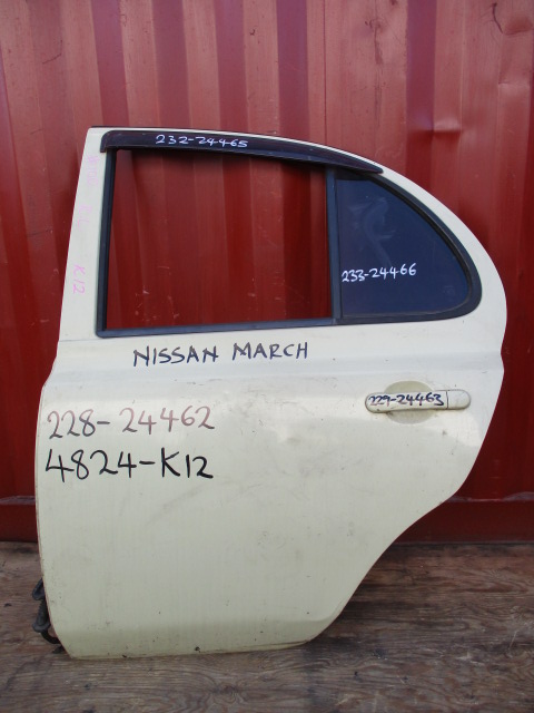 Used Nissan March DOOR SHELL REAR LEFT